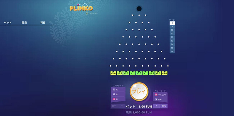 プリンコ（PLINKO）
